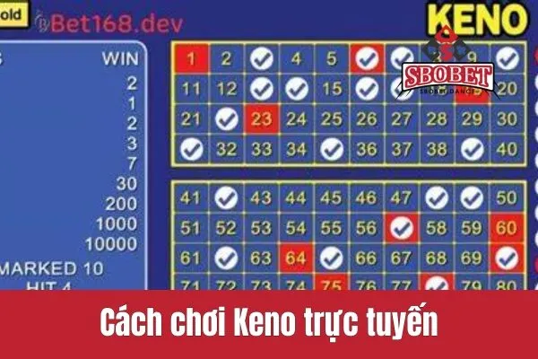 Cách chơi Keno trực tuyến