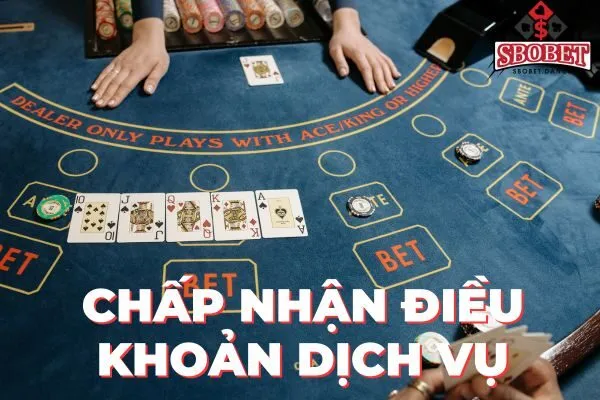 Chấp nhận điều khoản dịch vụ tại sbobet